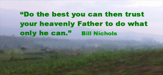 Do what you can then trust