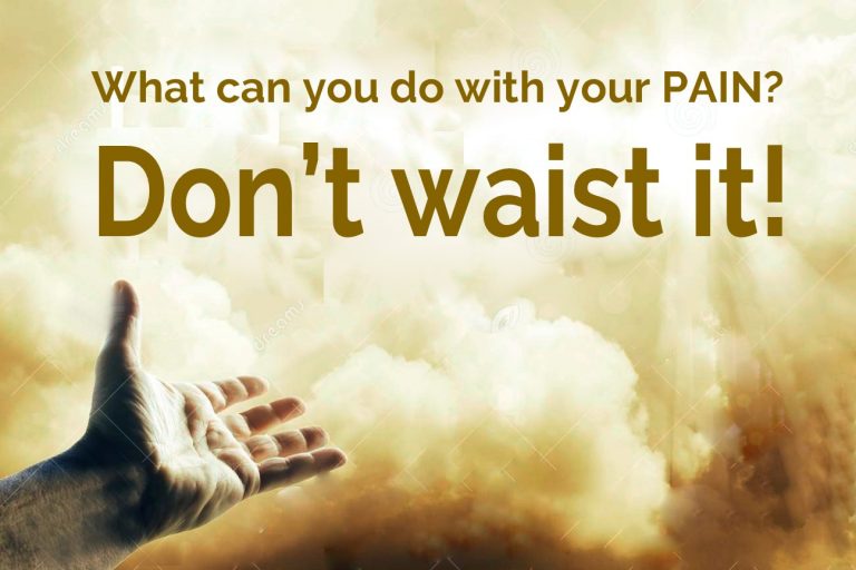 What will you do wiith your pain