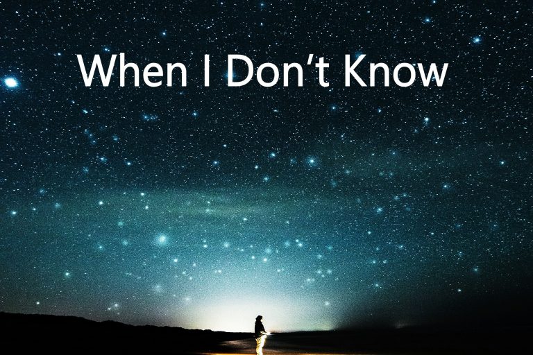 I don’t know