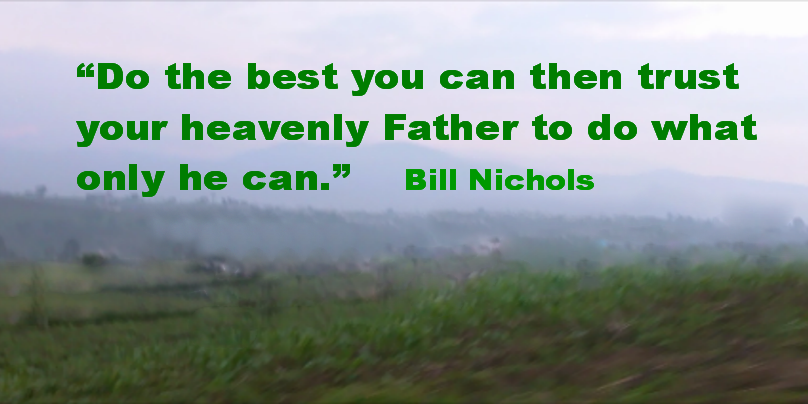 Do what you can then trust