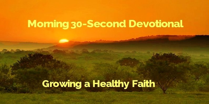 30 Second Morning Devotional