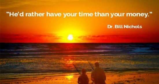 Dad & Son fishing on beach